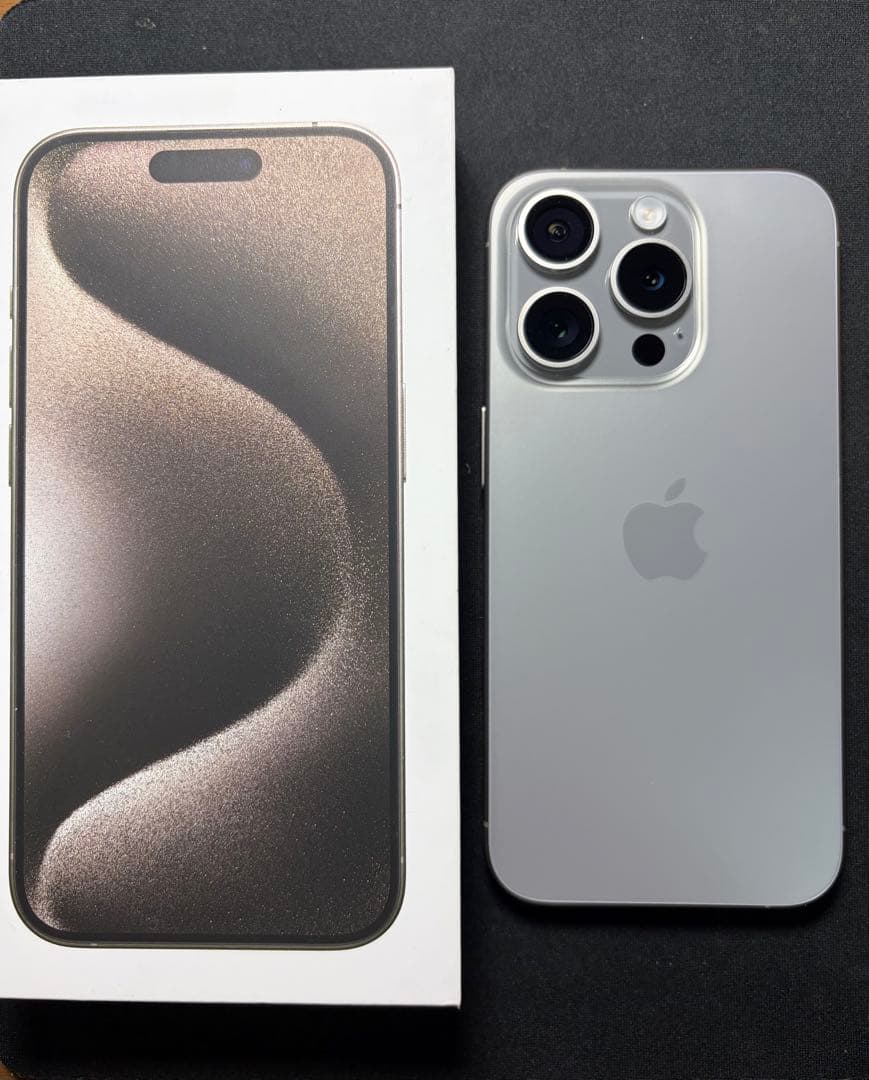 スマートフォン本体 IPHONE 15 PRO NATURAL TITANIUM 256GB