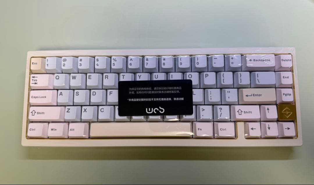キーボード WOBKEY ZEN 65 Ultra white-gold