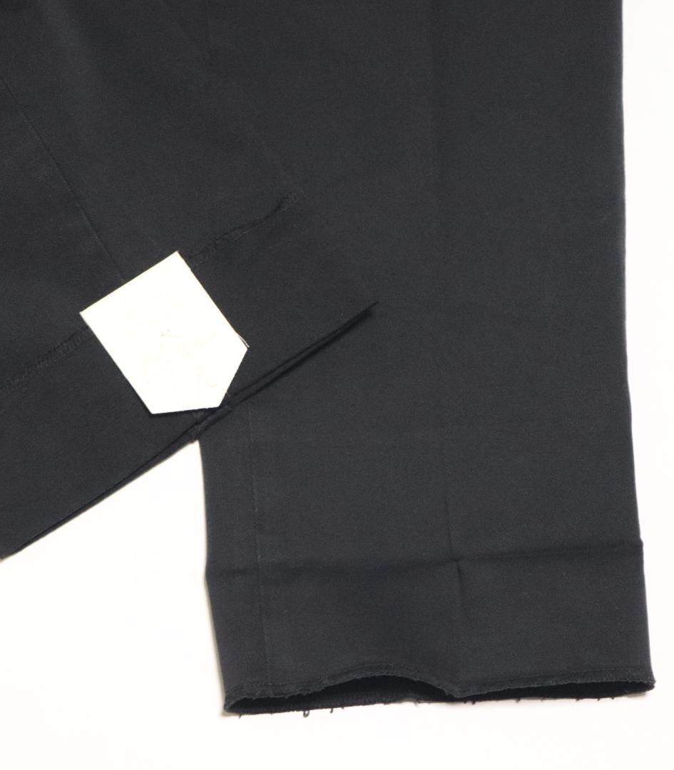 新品訳【ブリリア 1949】ERCOLANO ノープリーツパンツ 黒 46