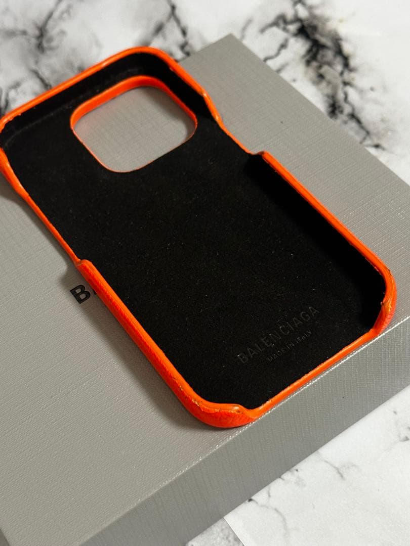 BALENCIAGA オレンジ iPhone14プロスマホケース