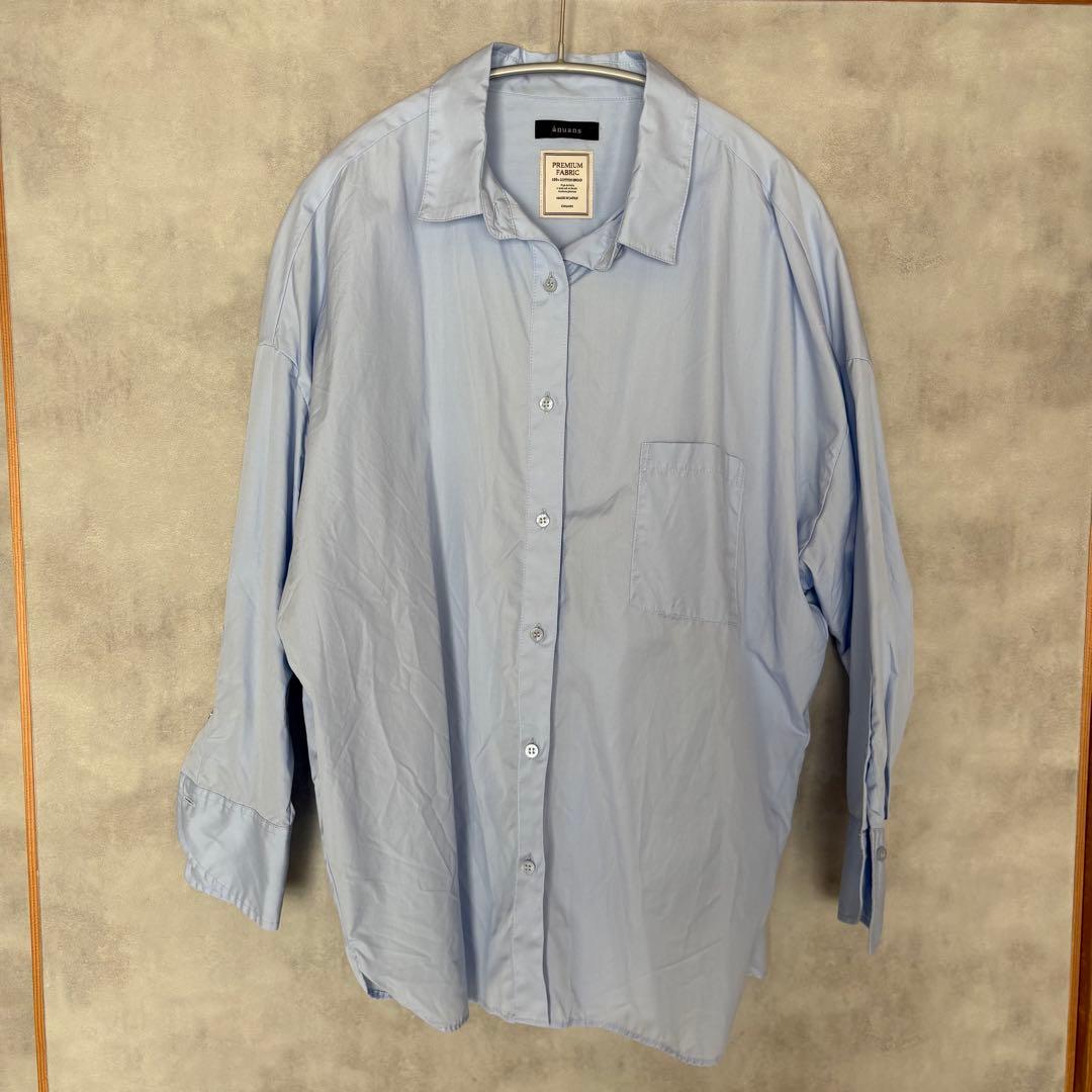 anuansスタンダードシャツ SAX/F