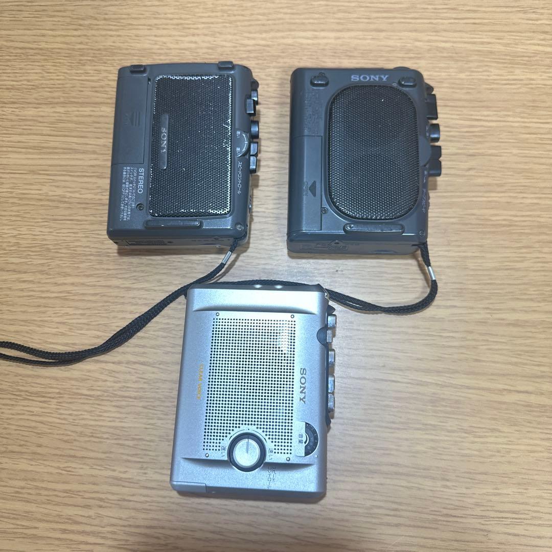 ソニーTCM-450/48/TCS-60カセットテープレコーダー本体3台ジャンク