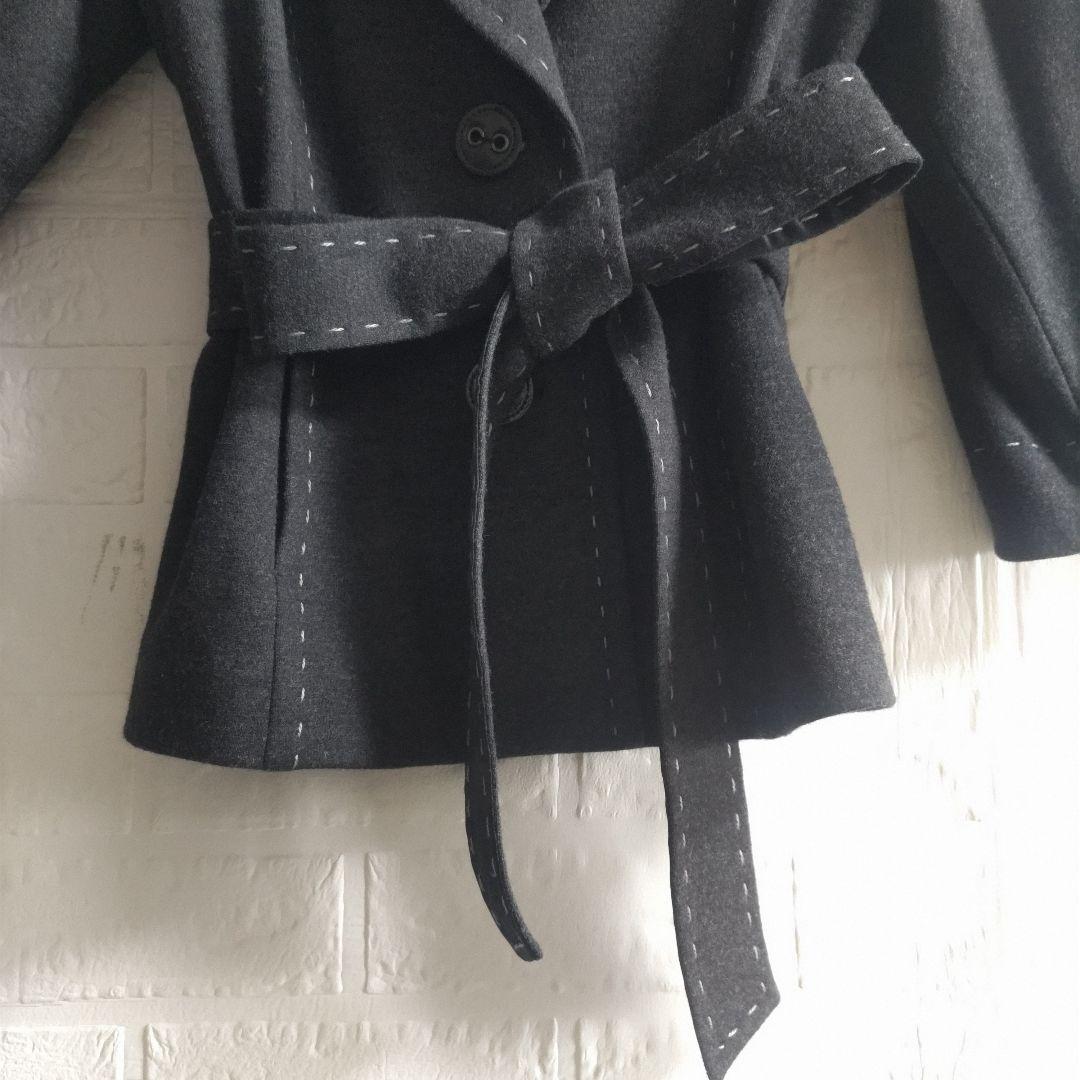 専用✨美品✨Leilian レリアン　ウール　ショートコート　ベルト　15