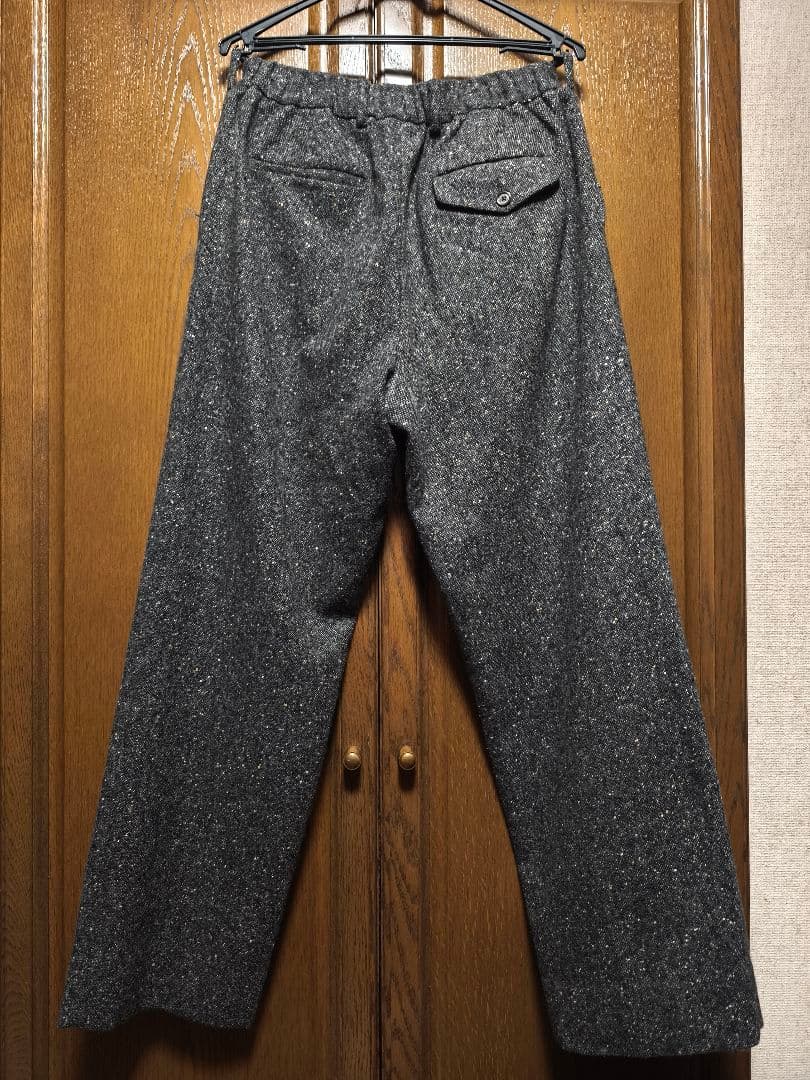 MARKAWARE　カシミヤ　ドネガルツイード　トラウザー　サイズ３　L　グレー