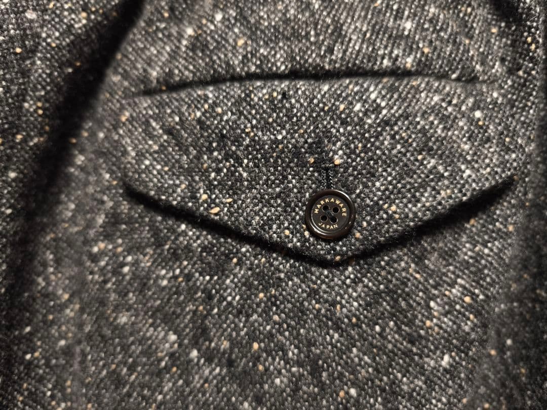 MARKAWARE　カシミヤ　ドネガルツイード　トラウザー　サイズ３　L　グレー