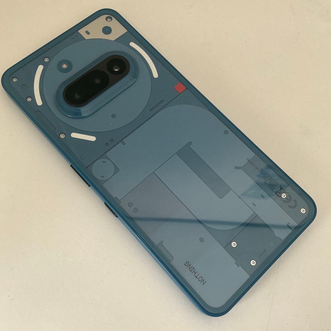【極美品】Nothing Phone(3a)ブルー256GB楽天限定色 ケース付