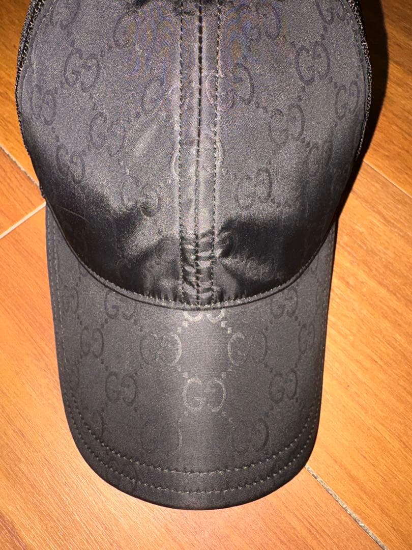 GUCCI グッチ ggパターン メッシュキャップ Mサイズ ブラック