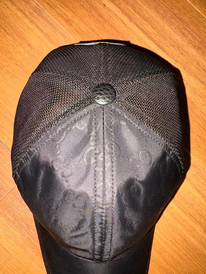 GUCCI グッチ ggパターン メッシュキャップ Mサイズ ブラック