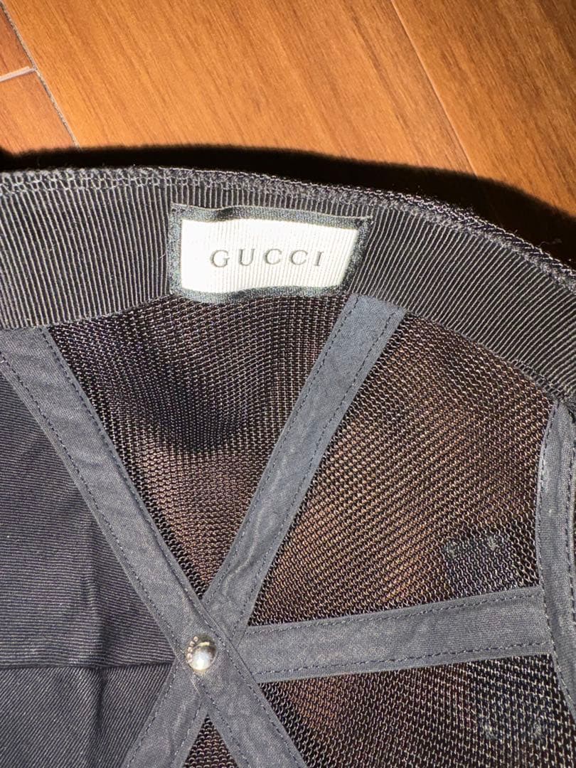 GUCCI グッチ ggパターン メッシュキャップ Mサイズ ブラック
