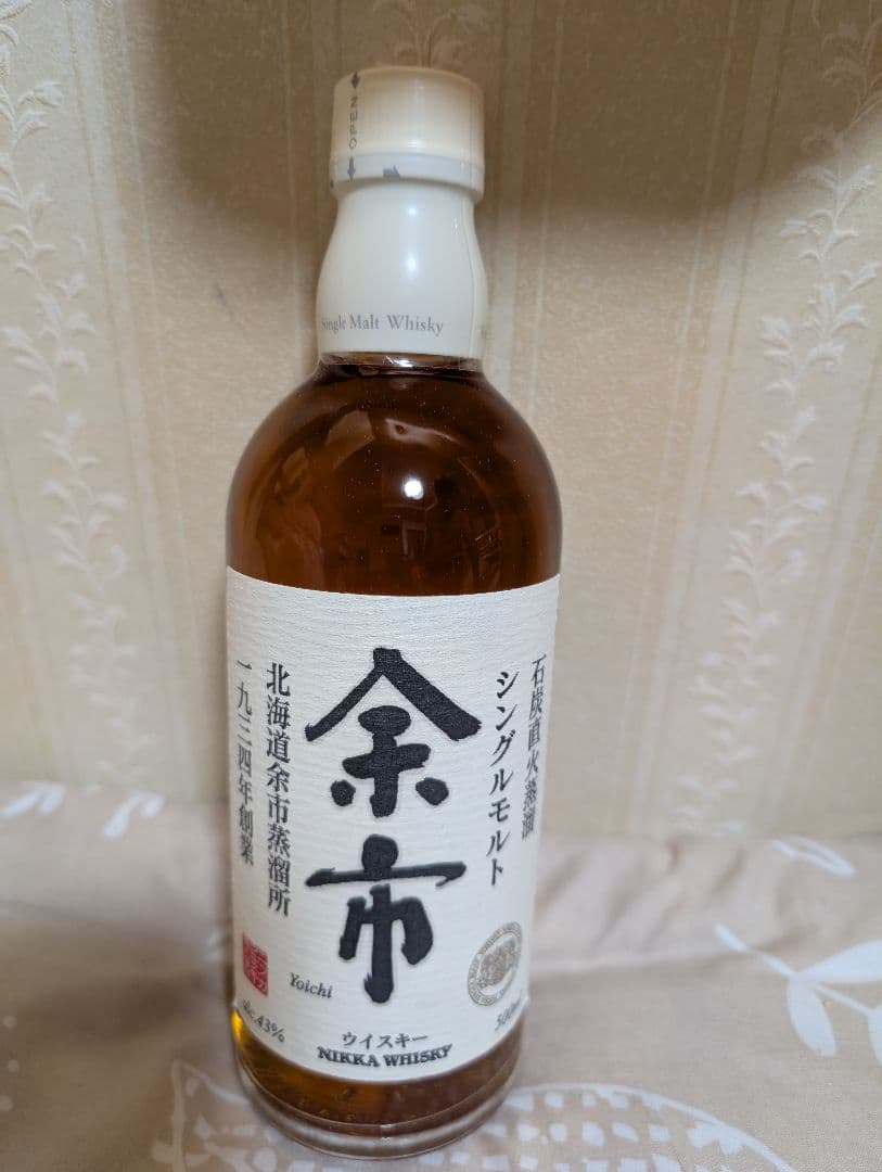 余市 シングルモルトウイスキー 500ml 43% 旧ボトル になります。