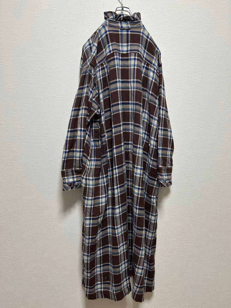 45R チェック柄 シャツ　ワンピース