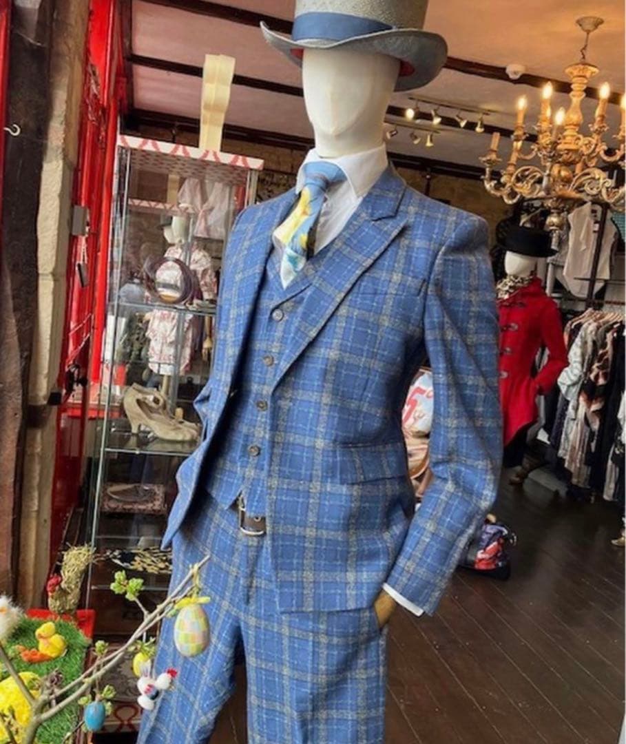 [美品]vivienne westwood 3ピーススーツセットアップ　チェック