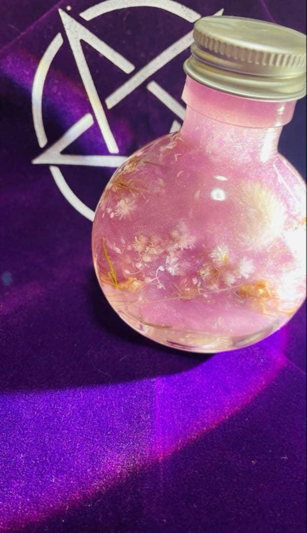 紫音✨河津桜ガーネットルースお守り 紫音様オリジナルポーション✨お纏め