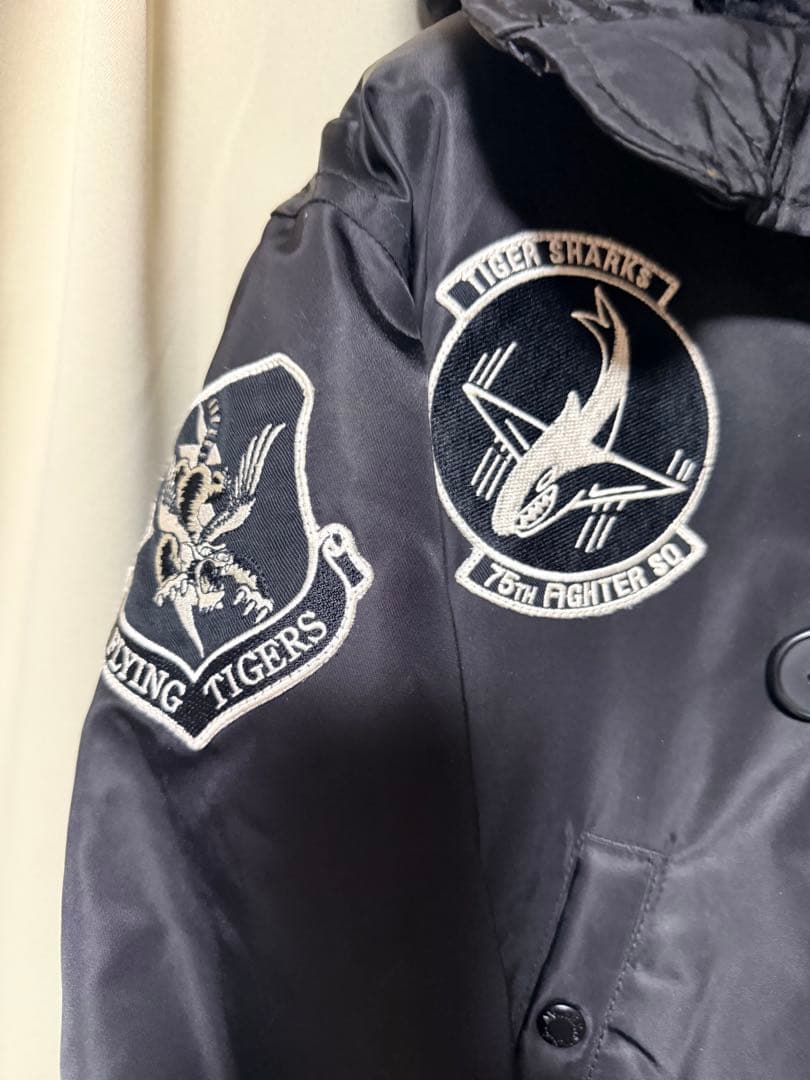 AVIREX ミリタリージャケット N3B XL 黒