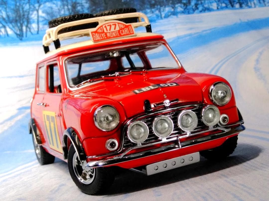 1/18 京商 モーリス ミニ クーパー 1275S　'67 モンテカルロラリー