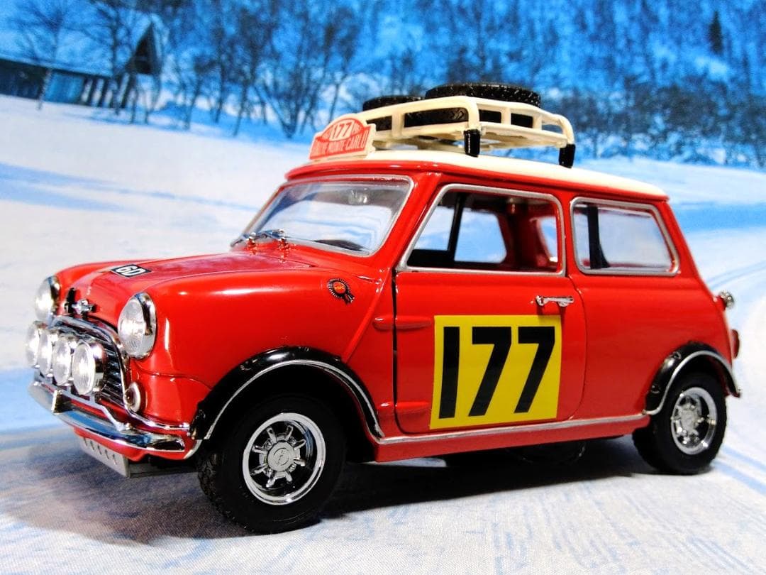 1/18 京商 モーリス ミニ クーパー 1275S　'67 モンテカルロラリー