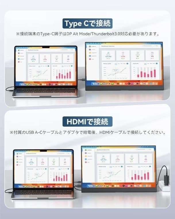 モバイルモニター 15.6インチ 1920×1080 自立型 薄型 軽量