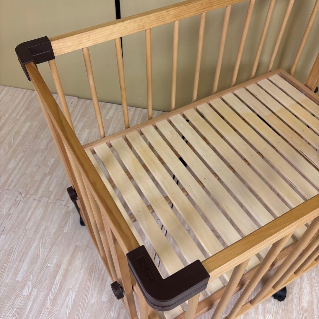 除菌清掃済☆綺麗☆ファルスカ　ミニジョイントベッド　ネオ　ナチュラル　すのこ床板