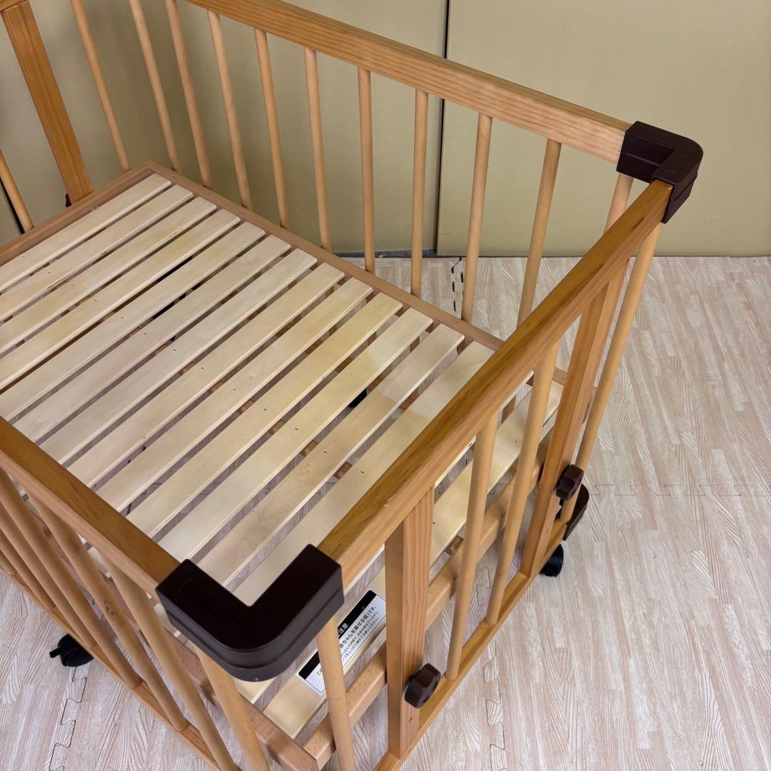 除菌清掃済☆綺麗☆ファルスカ　ミニジョイントベッド　ネオ　ナチュラル　すのこ床板