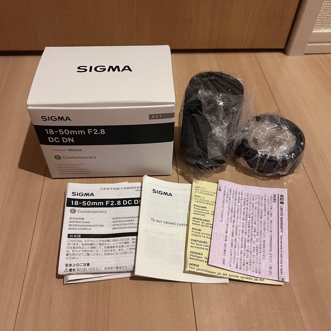 SIGMA 18-50mm F2.8 DC DN 保証書付