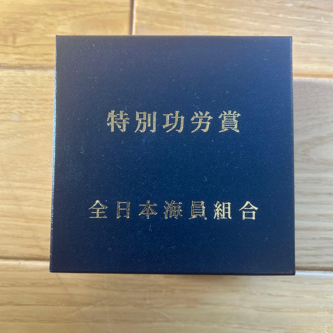 新品未使用 全日本海員組合　特別功労賞タイピン　胸付バッジ　18金 ダイヤモンド