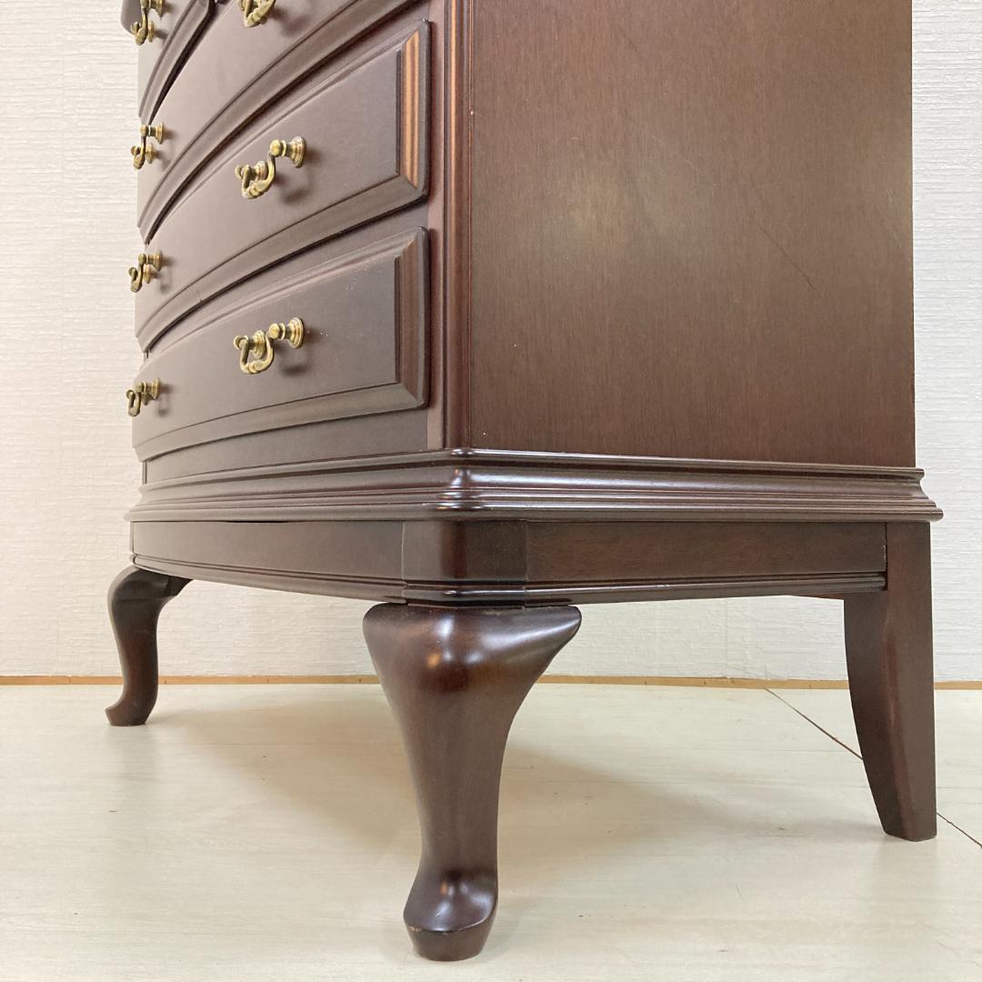 【マルニ】猫脚　4段チェスト サイドボード リビングボード クラシック