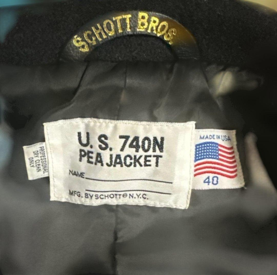 美品　SCHOTT ピーコート 40