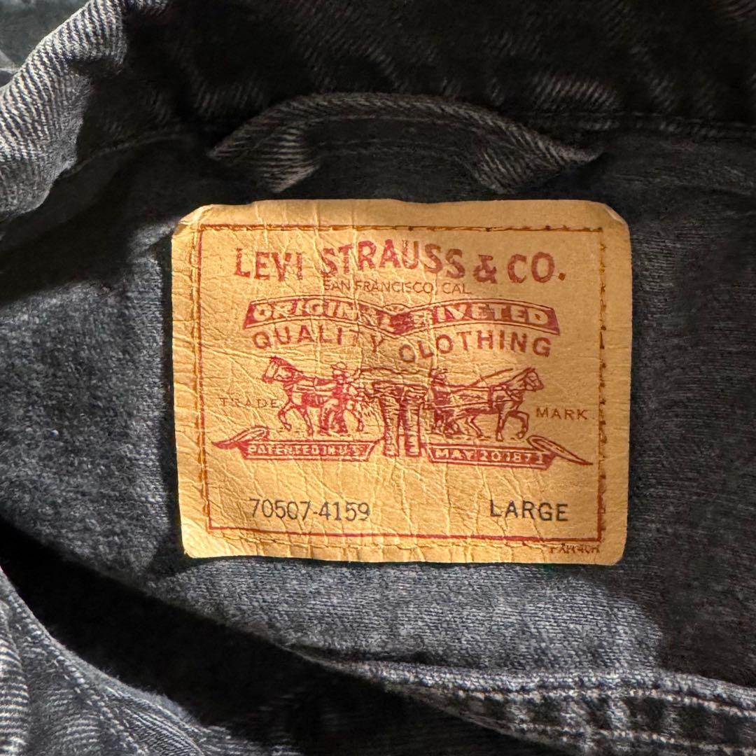 LEVI'S ブラックGジャン70507 USA製 90s ビンテージ 古着 黒