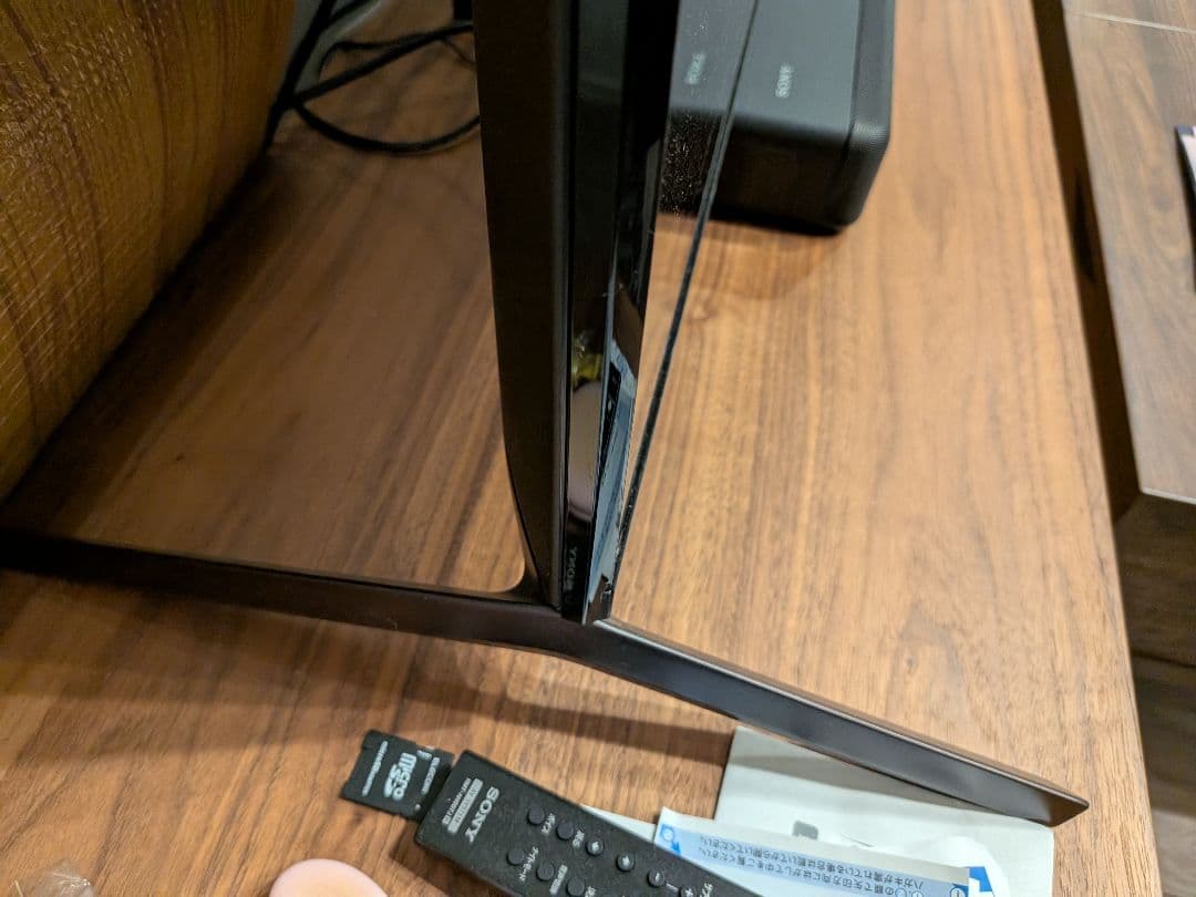 テレビ周辺機器 ブラック 　テレビスタンド　85インチ