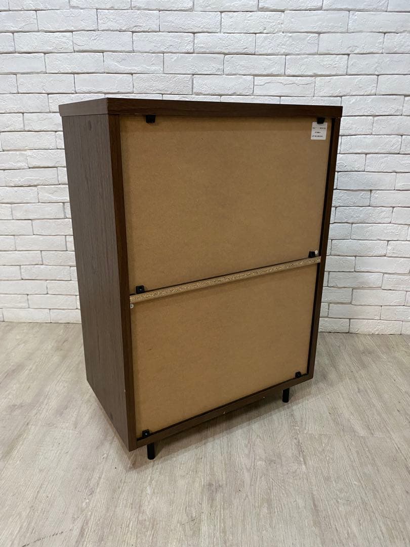 【東京都内23区配送無料】定価3万円　シューズラック　収納　靴棚　ガラス　昭和