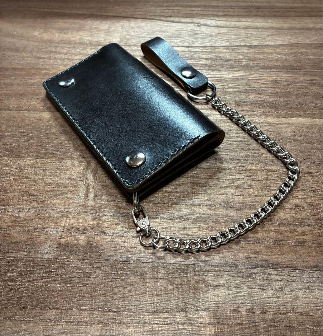 姫路レザーミドルトラッカーウォレット