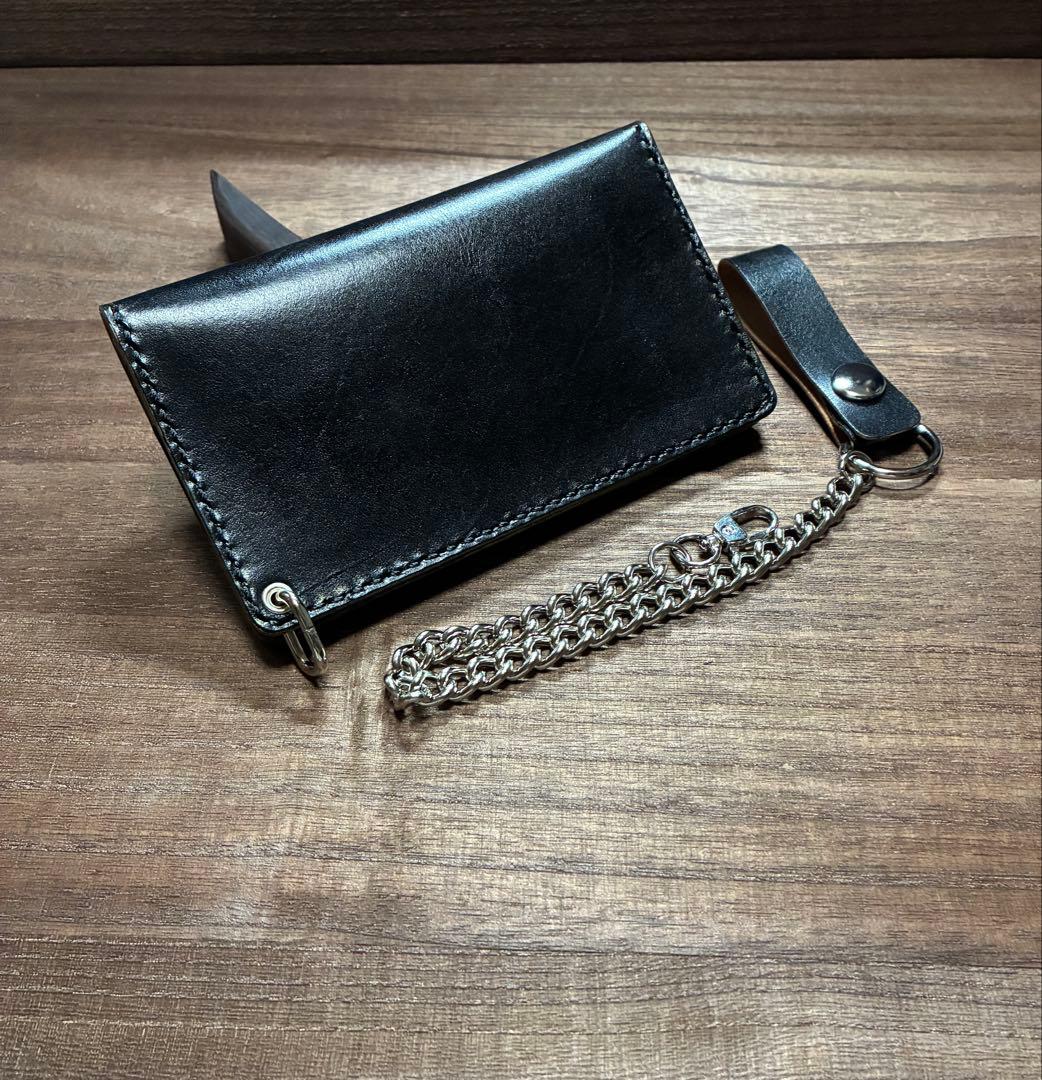 姫路レザーミドルトラッカーウォレット