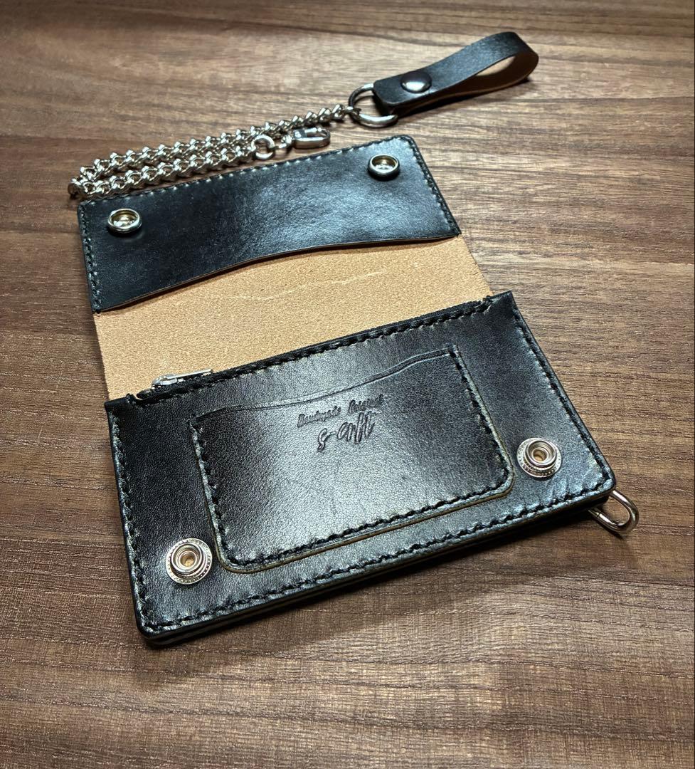 姫路レザーミドルトラッカーウォレット