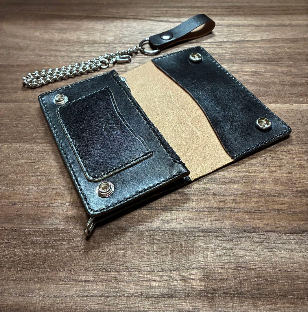 姫路レザーミドルトラッカーウォレット