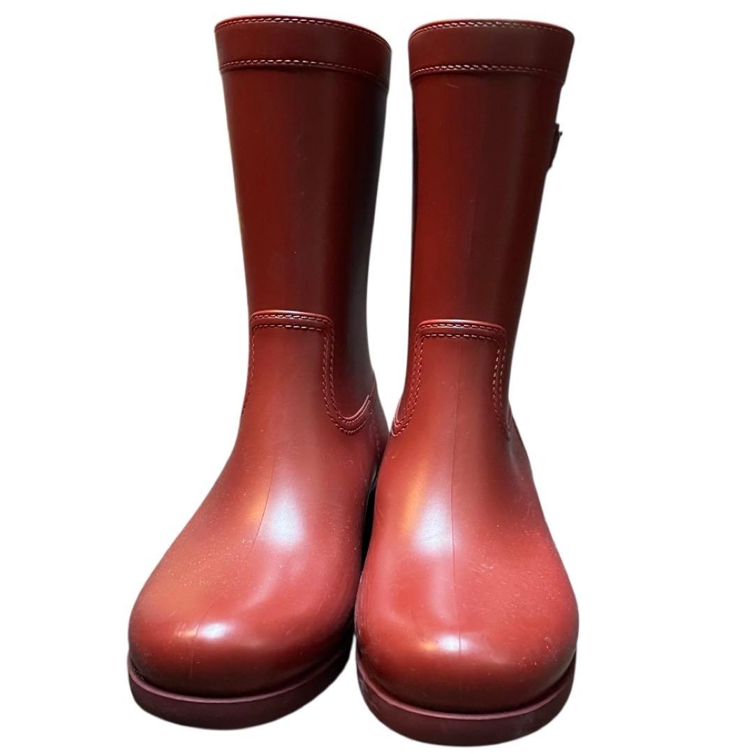 Prada プラダ　レインブーツ　バーガンディ ラバーブーツ
