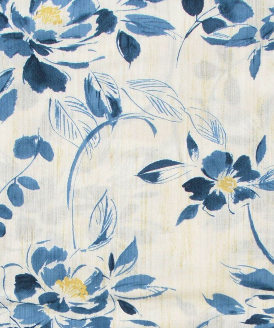 花柄浴衣セット 白　紺 フリーサイズ 新品未使用