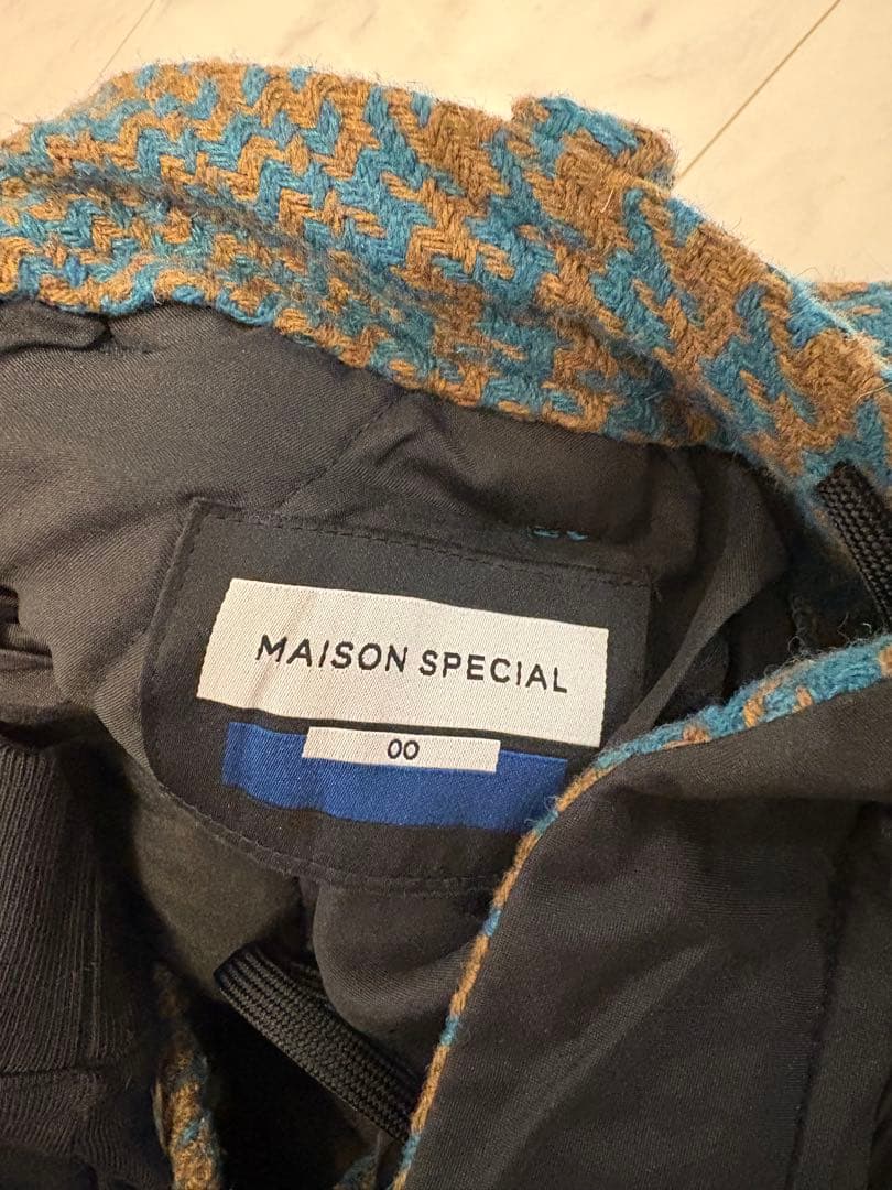 未使用 Maison Special 千鳥 ジャガード タックパンツ