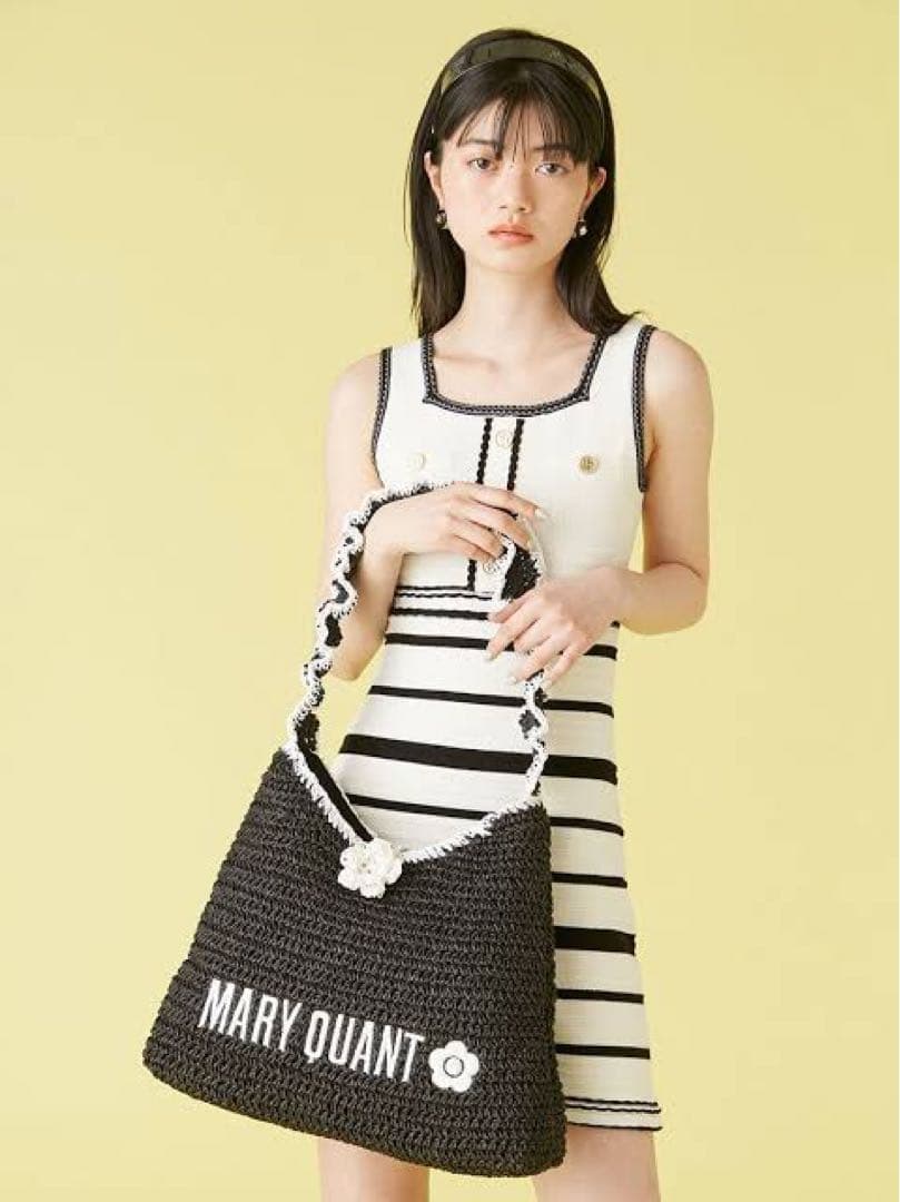 【完売レア】リリーブラウン　MARY QUANT ペーパーラウンドフリルバッグ
