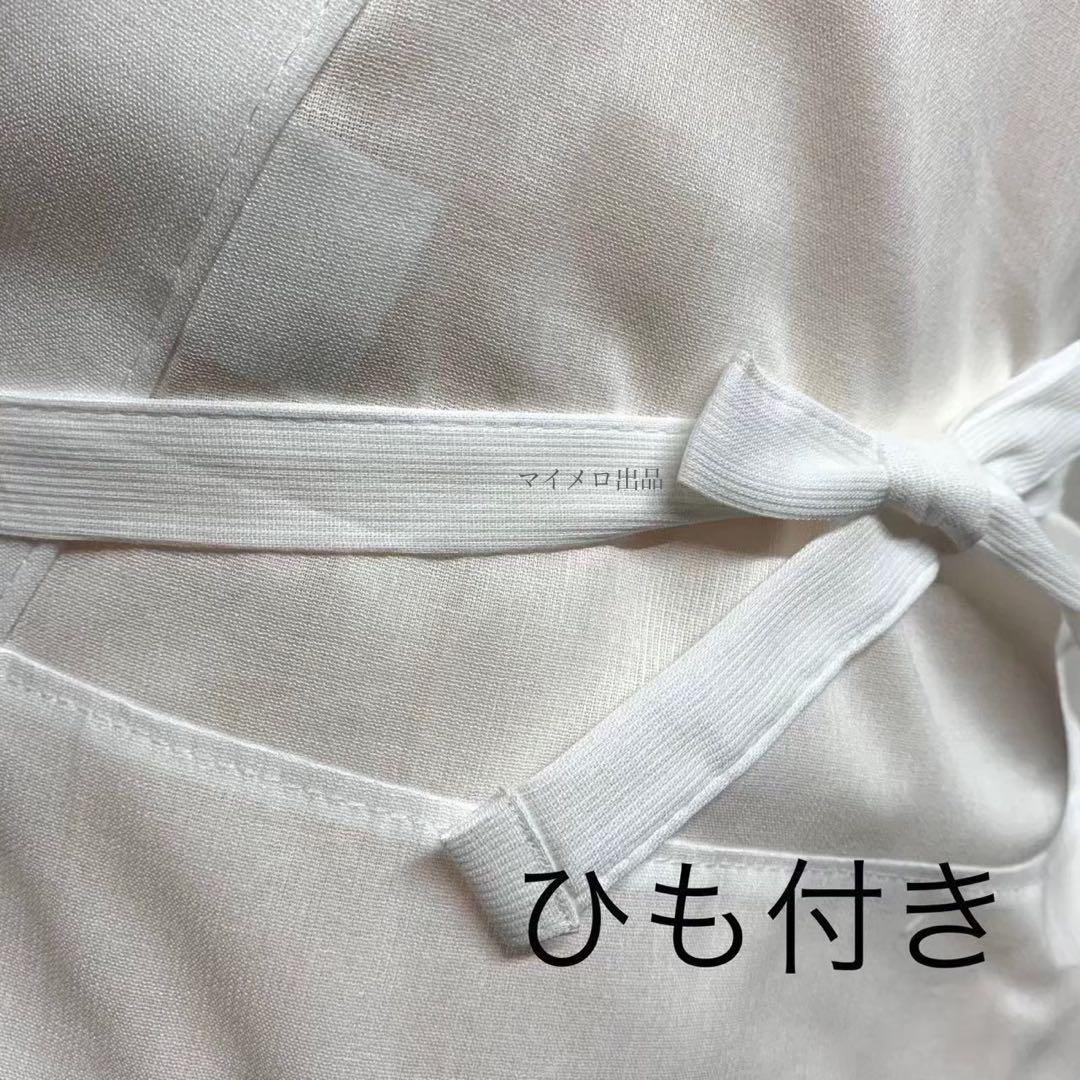 着物スリップ　長襦袢式　夏用半衿付き Ｌ　高島ちぢみ　日本製　新品　0616⑩