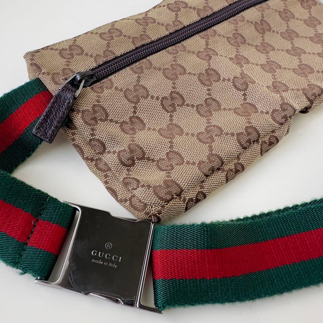 【D.H様】GUCCI GG柄 シェリーライン ボディバッグ　ウェストポーチ