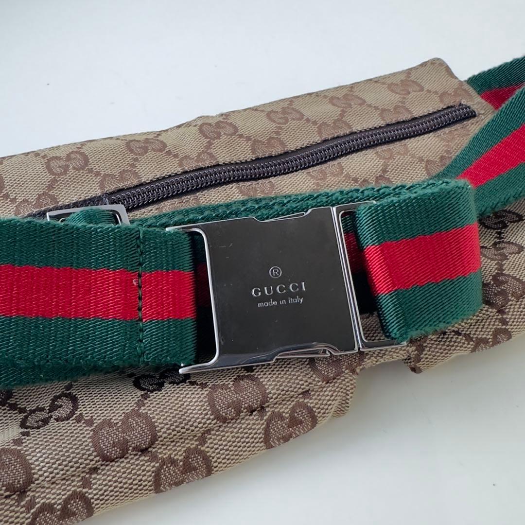 【D.H様】GUCCI GG柄 シェリーライン ボディバッグ　ウェストポーチ