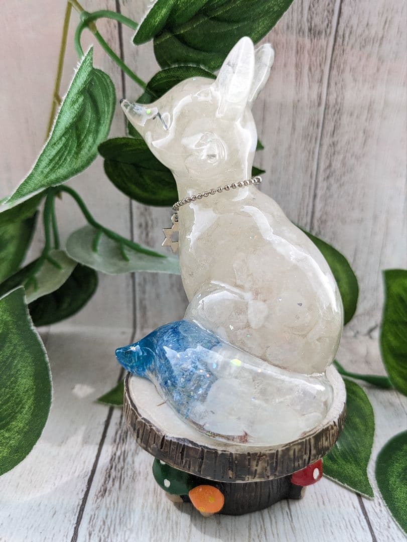 【つねりん】シトリンのビリケンさん形オルゴナイト☆他３点