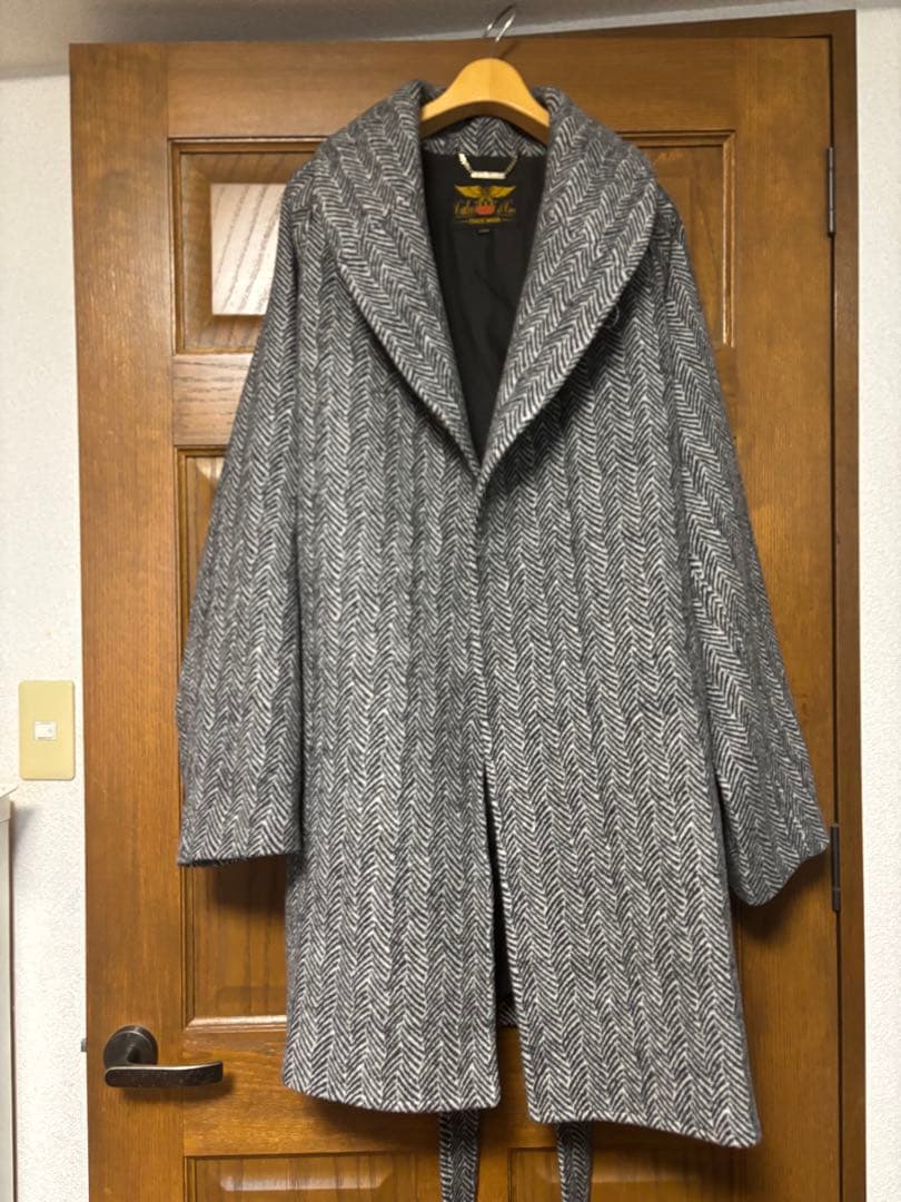 Caliber & Co. ヘリンボーン ダッフルコート Lサイズ