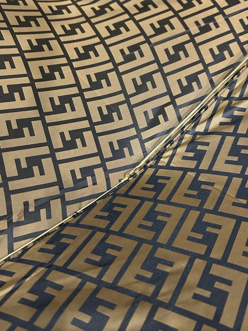 【人気】FDNDI フェンディ 折り畳み傘 ワンタッチ開閉 ズッカ 総柄