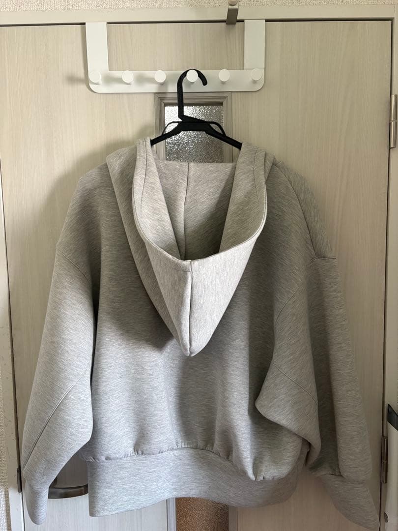 SNIDEL ボリュームパーカー グレー ラメ