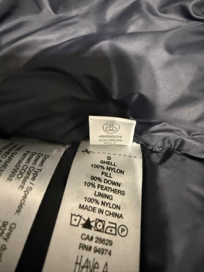 【Sサイズ】 Stüssy down puffer nylon black