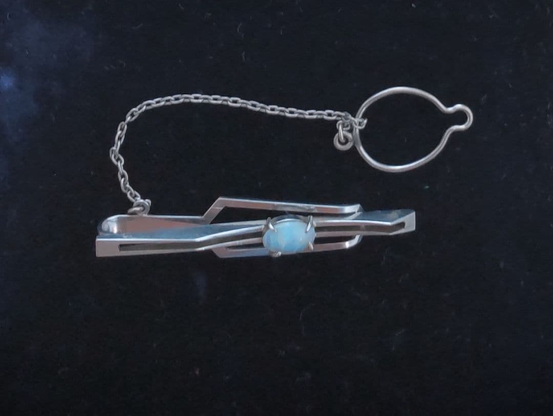 K14WG ネクタイピン オパール石