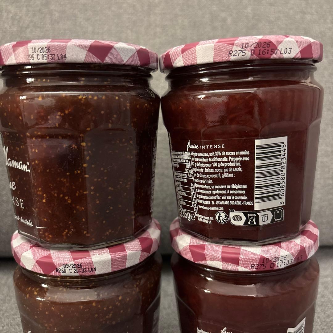 【お得なセット】現地購入 ボンヌママン 限定 紫瓶 ４個セット