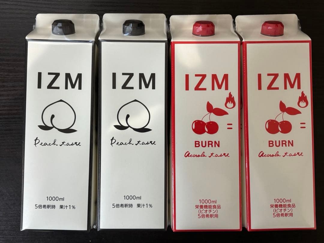 IZM 酵素ドリンク ピーチ2本　アセロラ2本