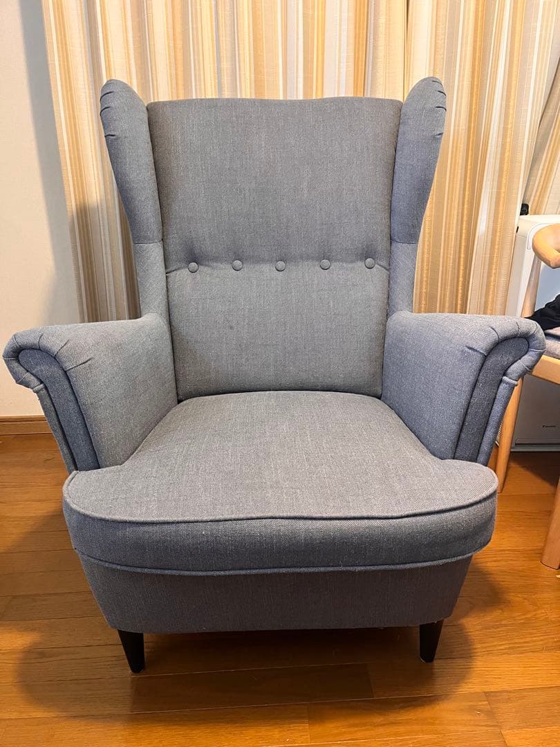 IKEA ストランドモン ウィングチェア　グレー
